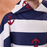 Dreamscene Kids Poncho Towel - Anchor Navy