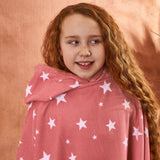 Dreamscene Kids Poncho Towel - Star Blush