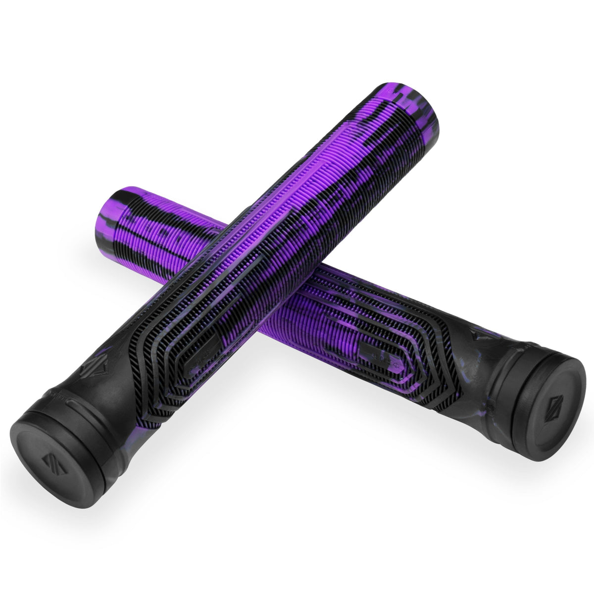 Drone Acolyte 180mm Scooter Grips - Black/Purple Marble