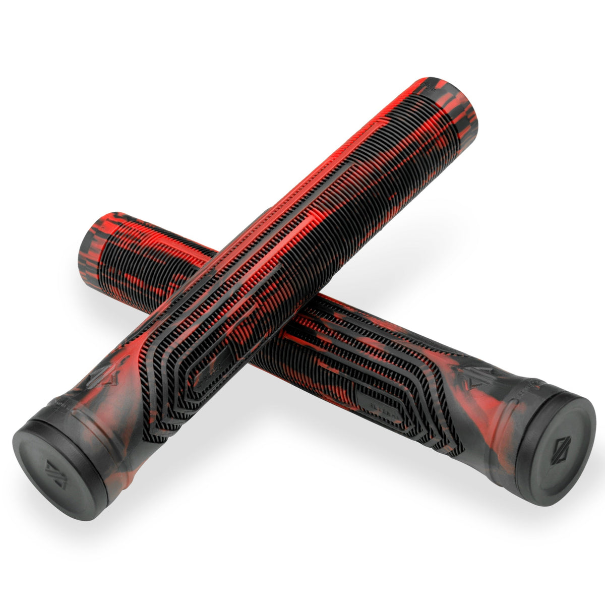 Drone Acolyte 180mm Scooter Grips - Black/Red Marble