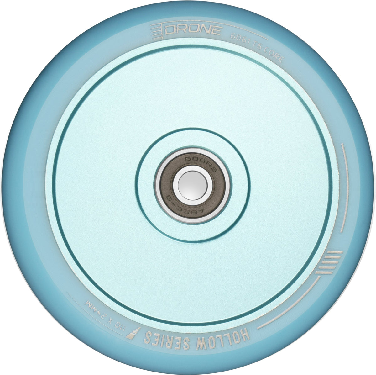 Drone Hollow Series 110mm Scooter Wheel - Cyan