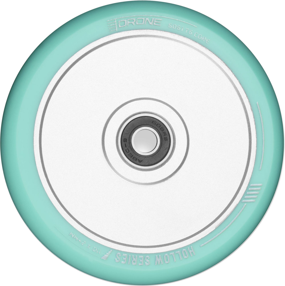 Drone Hollow Series 110mm Scooter Wheel - Mint/Silver