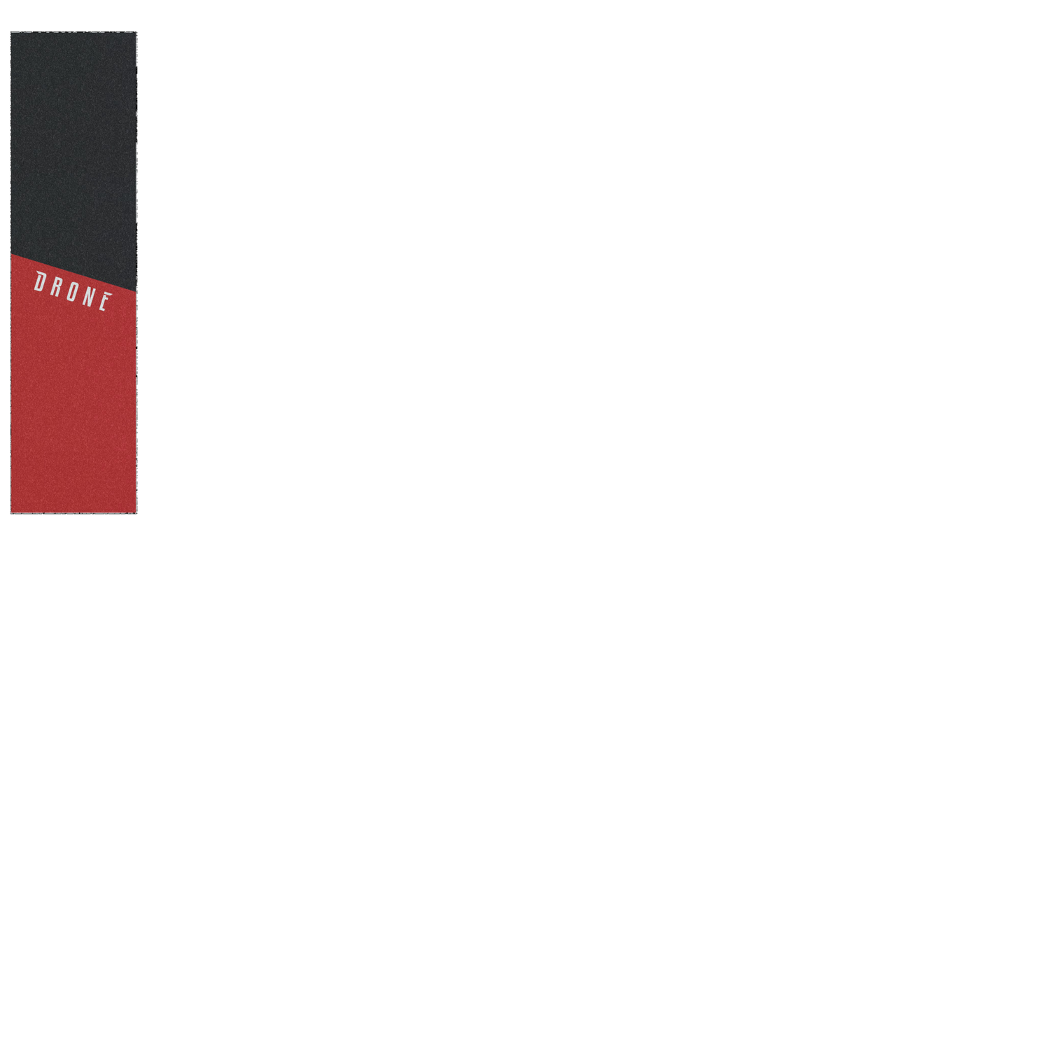 Drone Logo Scooter Grip Tape - Red 6"