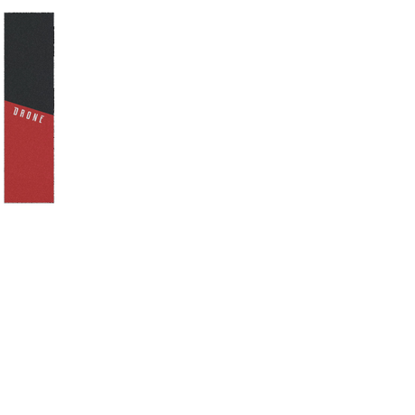 Drone Logo Scooter Grip Tape - Red 6"