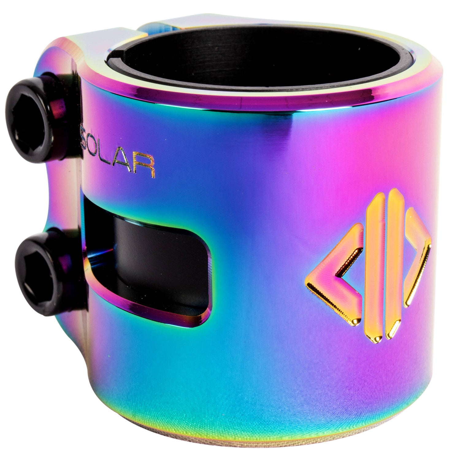 Drone Solar Double Collar Scooter Clamp - Neochrome