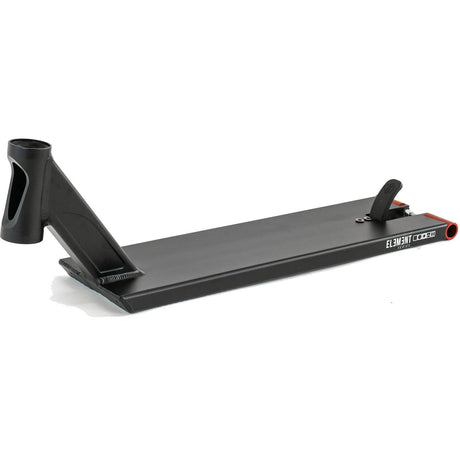Drone Element Scooter Deck - All Black/Red Pegs 22" x 5.5"