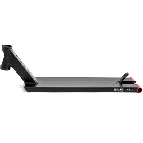 Drone Element Scooter Deck - All Black/Red Pegs 22" x 5.5"