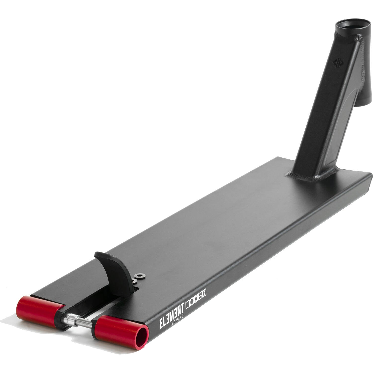 Drone Element Scooter Deck - All Black/Red Pegs 19.5" x 5"