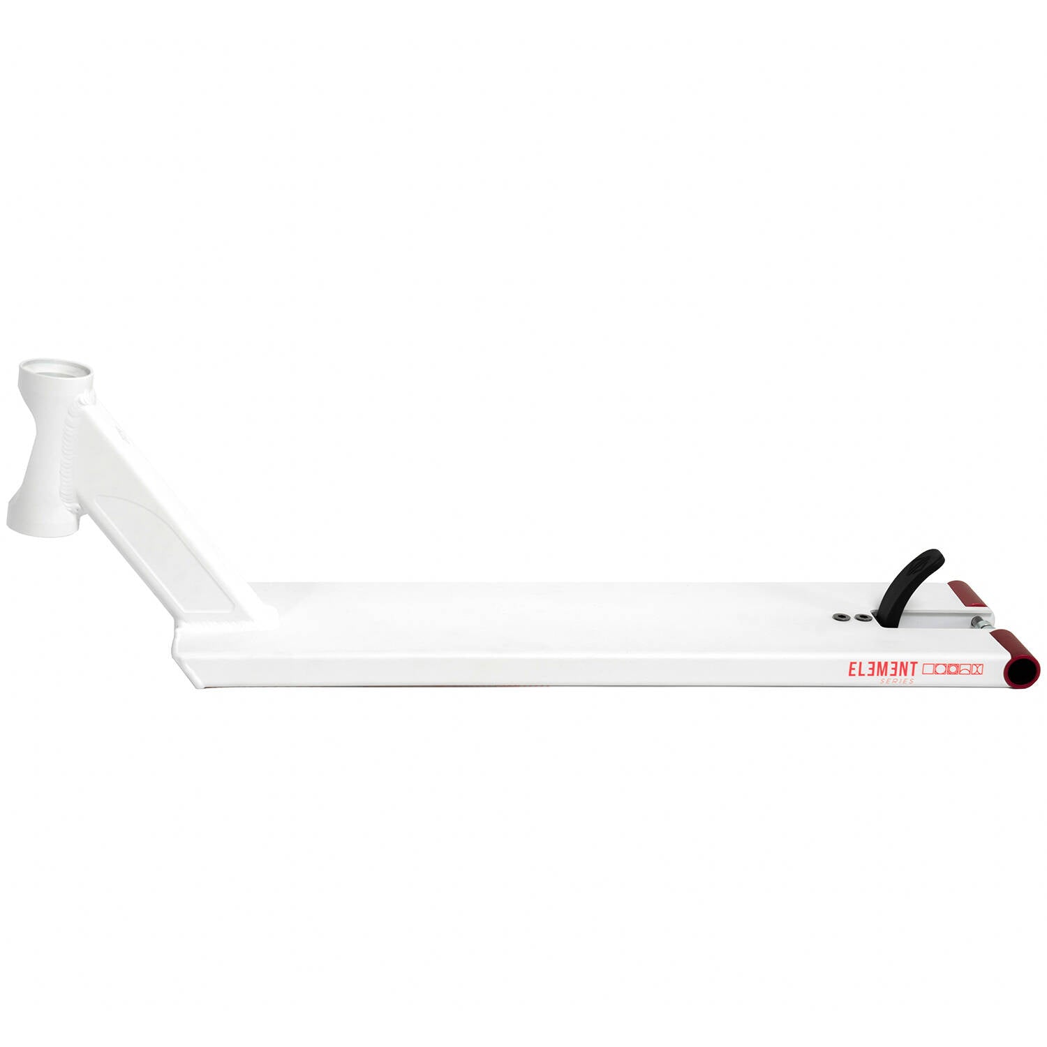 Drone Element Scooter Deck - All White/Red Pegs 21" x 5.5"