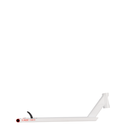 Drone Element Scooter Deck - All White/Red Pegs 22" x 5.5"