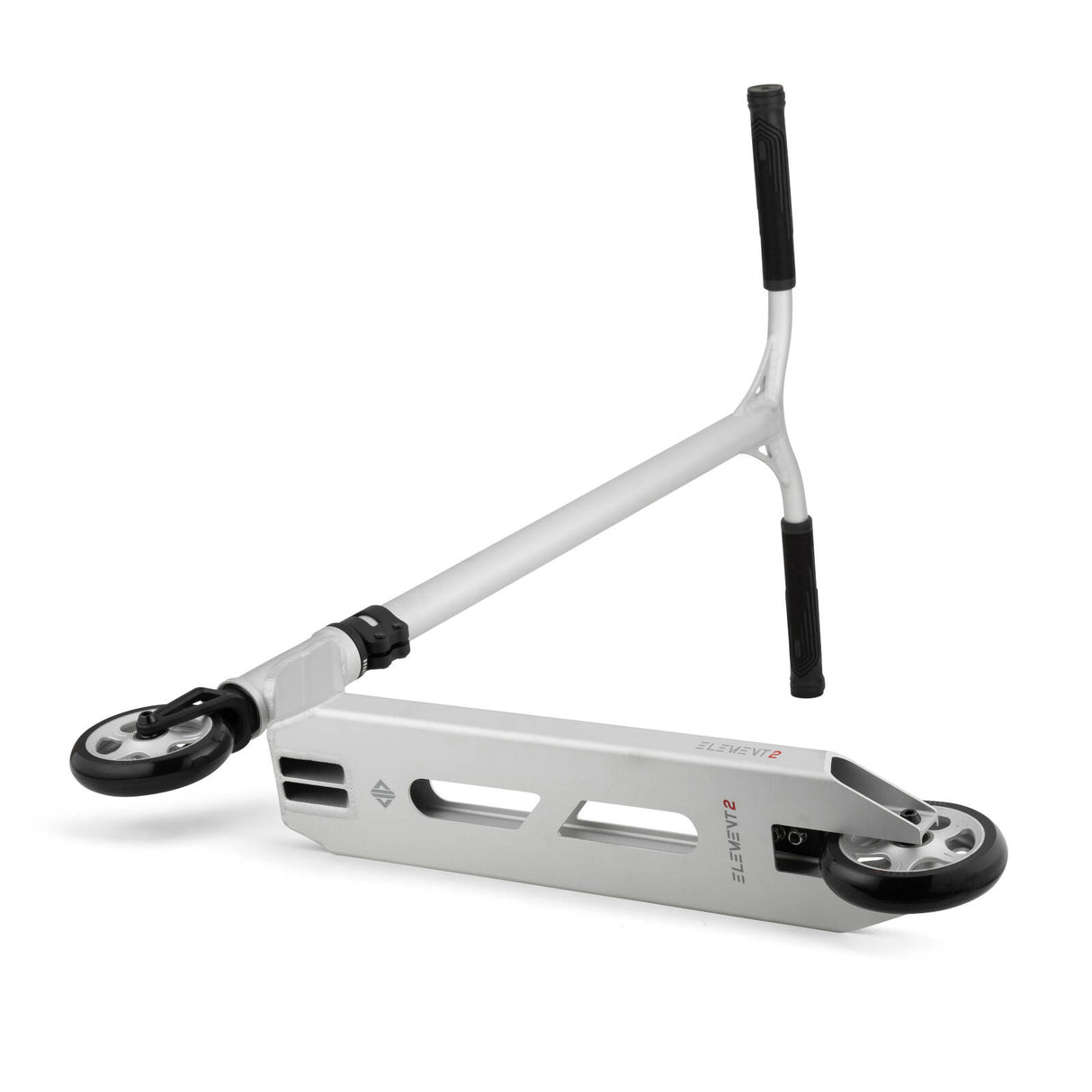 Drone Element 2 Feather-Light Stunt Scooter - Silver Anodised