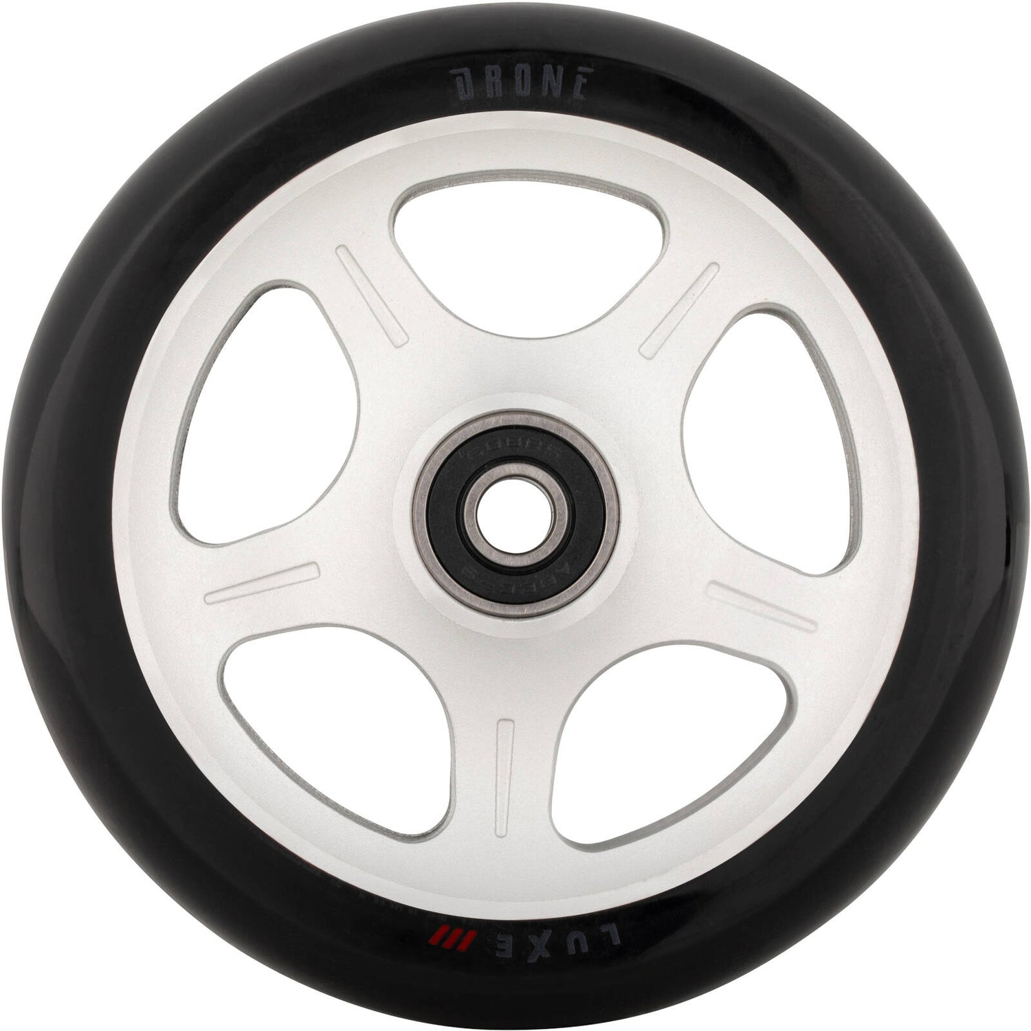 Drone Luxe 3 Dual-Core Feather-Light 110mm Scooter Wheel - Silver