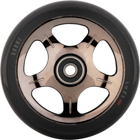 Drone Luxe 3 Dual-Core Feather-Light 110mm Scooter Wheel - Smoked Chrome