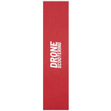 Drone Scootering Logo Scooter Grip Tape - Red 23" x 6"