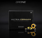 Drone Ultra-Ceramix ABEC 9 Scooter Bearings - Yellow (4 Pack)