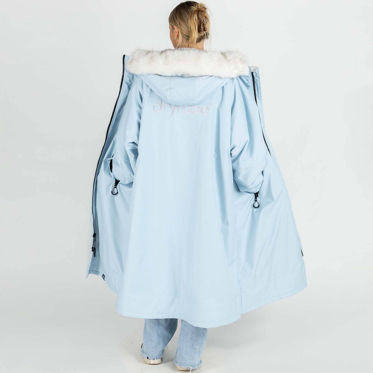 Dryrobe Alpine Adults Advance Long Sleeve Changing Robe - Ice Blue