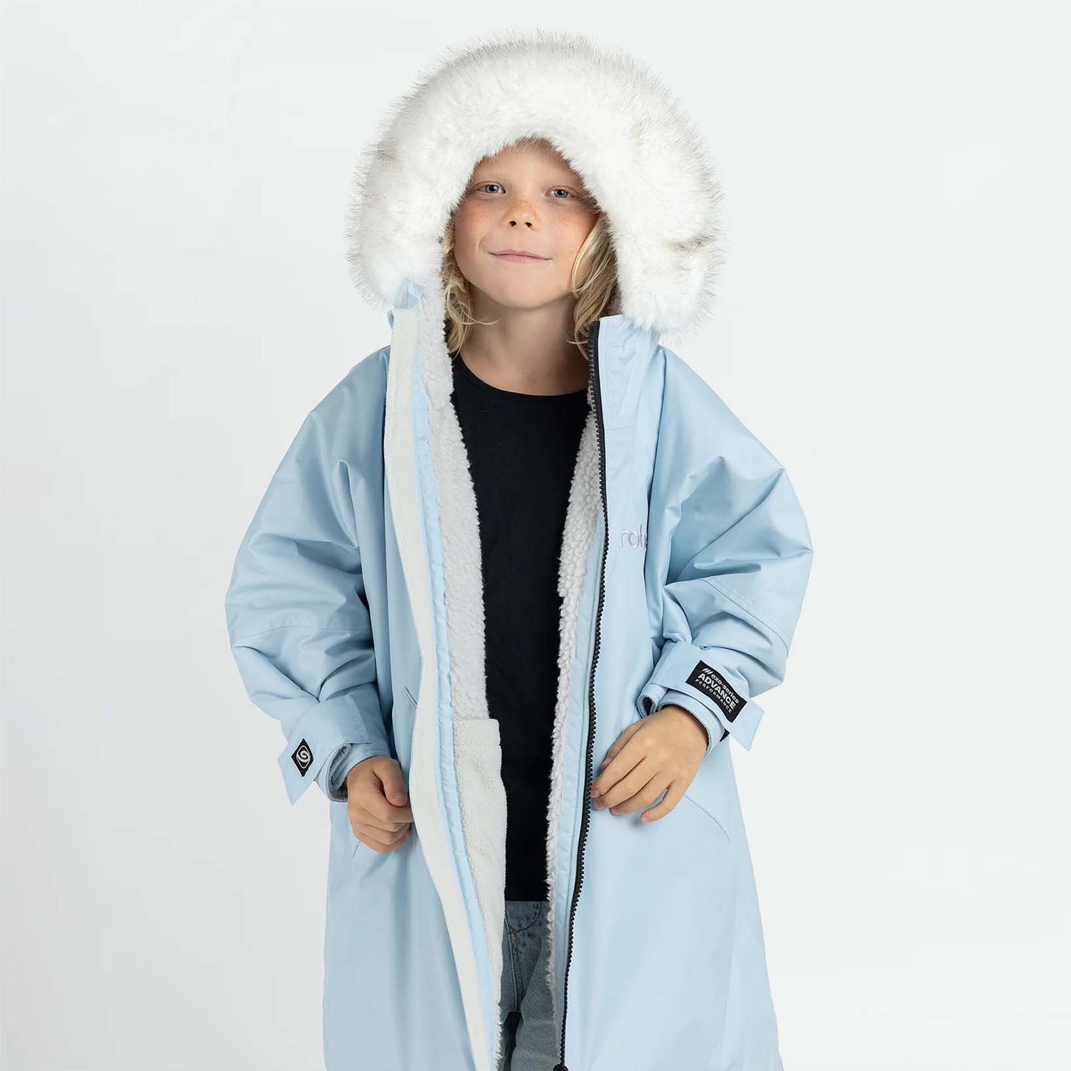 Dryrobe Kids Advance Long Sleeve Changing Robe - Ice Blue