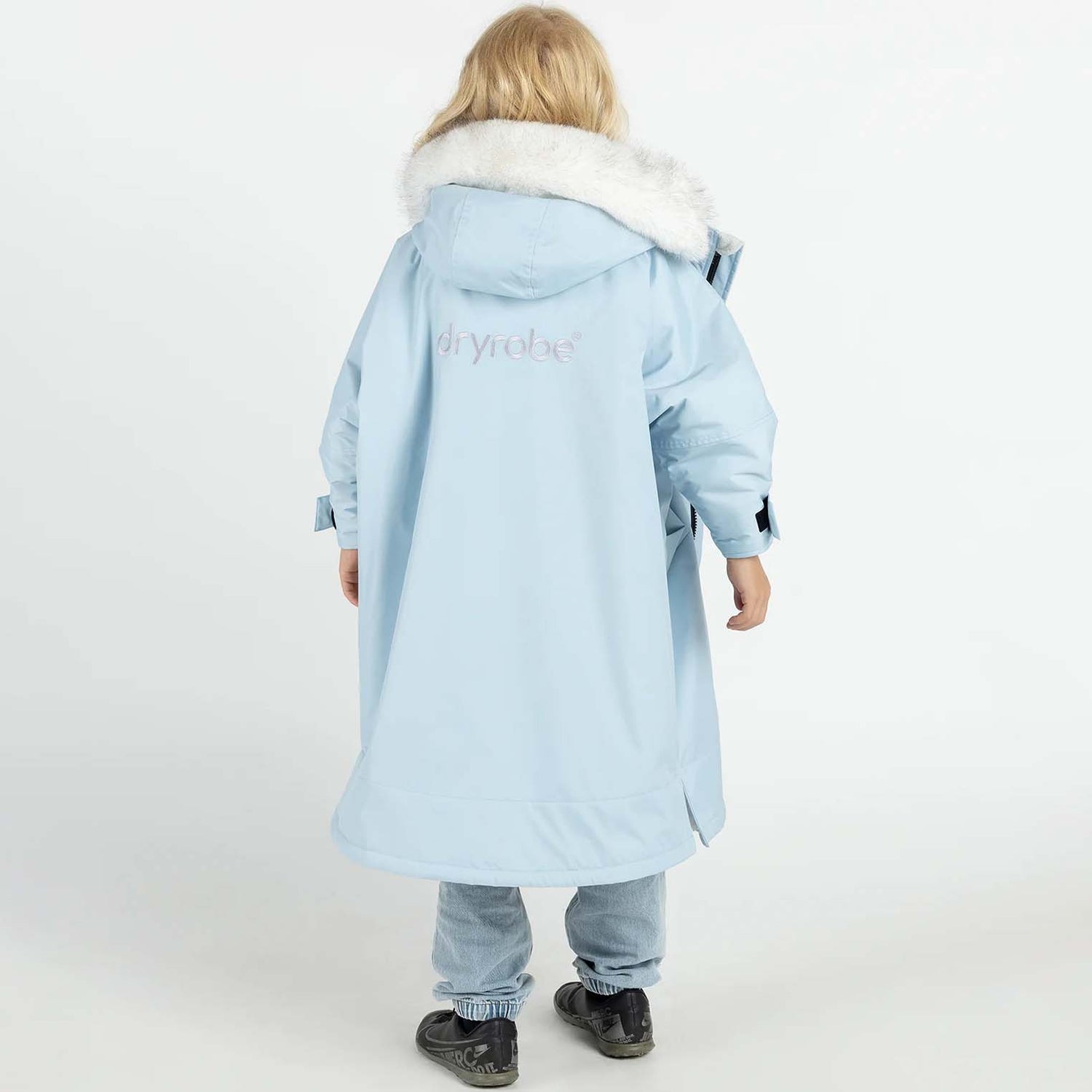 Dryrobe Kids Advance Long Sleeve Changing Robe - Ice Blue