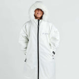 Dryrobe Kids Advance Long Sleeve Changing Robe - White/Grey