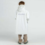 Dryrobe Kids Advance Long Sleeve Changing Robe - White/Grey