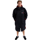 Dryrobe Advance Long Sleeve V3 Changing Robe - Black/Red