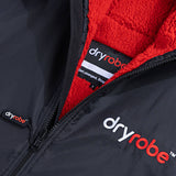 Dryrobe Advance Long Sleeve V3 Changing Robe - Black/Red