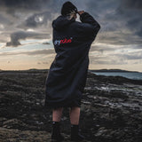 Dryrobe Advance Long Sleeve V3 Changing Robe - Black/Red