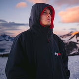 Dryrobe Advance Long Sleeve V3 Changing Robe - Black/Red