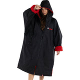 Dryrobe Advance Long Sleeve V3 Changing Robe - Black/Red