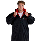 Dryrobe Advance Long Sleeve V3 Changing Robe - Black/Red