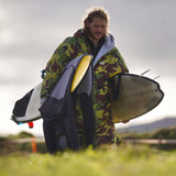 Dryrobe Advance Long Sleeve V3 Changing Robe - Camoflage/Grey
