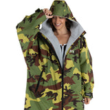 Dryrobe Advance Long Sleeve V3 Changing Robe - Camoflage/Grey