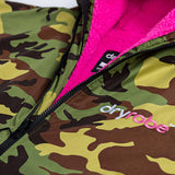 Dryrobe Advance Long Sleeve V3 Changing Robe - Camoflage/Pink