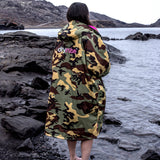 Dryrobe Advance Long Sleeve V3 Changing Robe - Camoflage/Pink