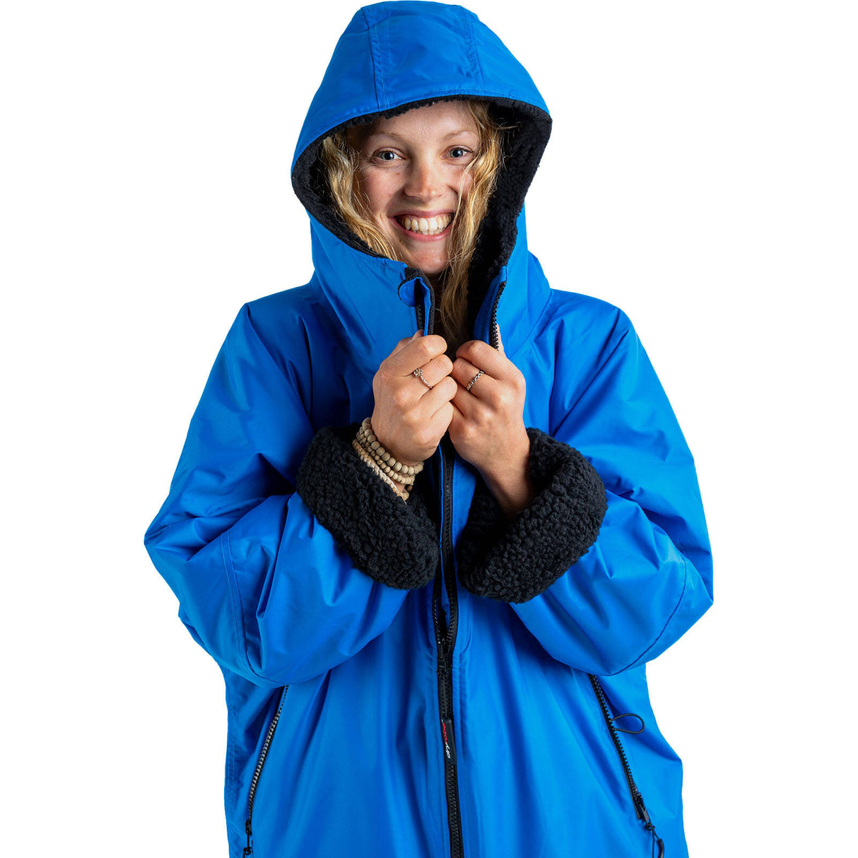 Dryrobe Advance Long Sleeve V3 Changing Robe - Cobalt Blue/Black