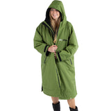 Dryrobe Advance Long Sleeve V3 Changing Robe - Dark Green/Black