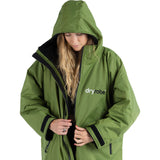 Dryrobe Advance Long Sleeve V3 Changing Robe - Dark Green/Black