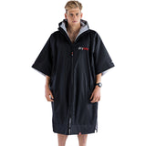 Dryrobe Advance Short Sleeve V3 Changing Robe - Black/Grey