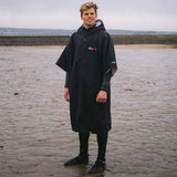 Dryrobe Advance Short Sleeve V3 Changing Robe - Black/Grey