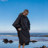 Dryrobe Advance Kids Long Sleeve V3 Changing Robe - Black/Blue