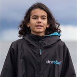 Dryrobe Advance Kids Long Sleeve V3 Changing Robe - Black/Blue