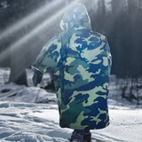 Dryrobe Advance Kids Short Sleeve V3 Changing Robe - Camoflage/Grey