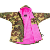 Dryrobe Advance Kids Long Sleeve Changing Robe - Camo/Pink