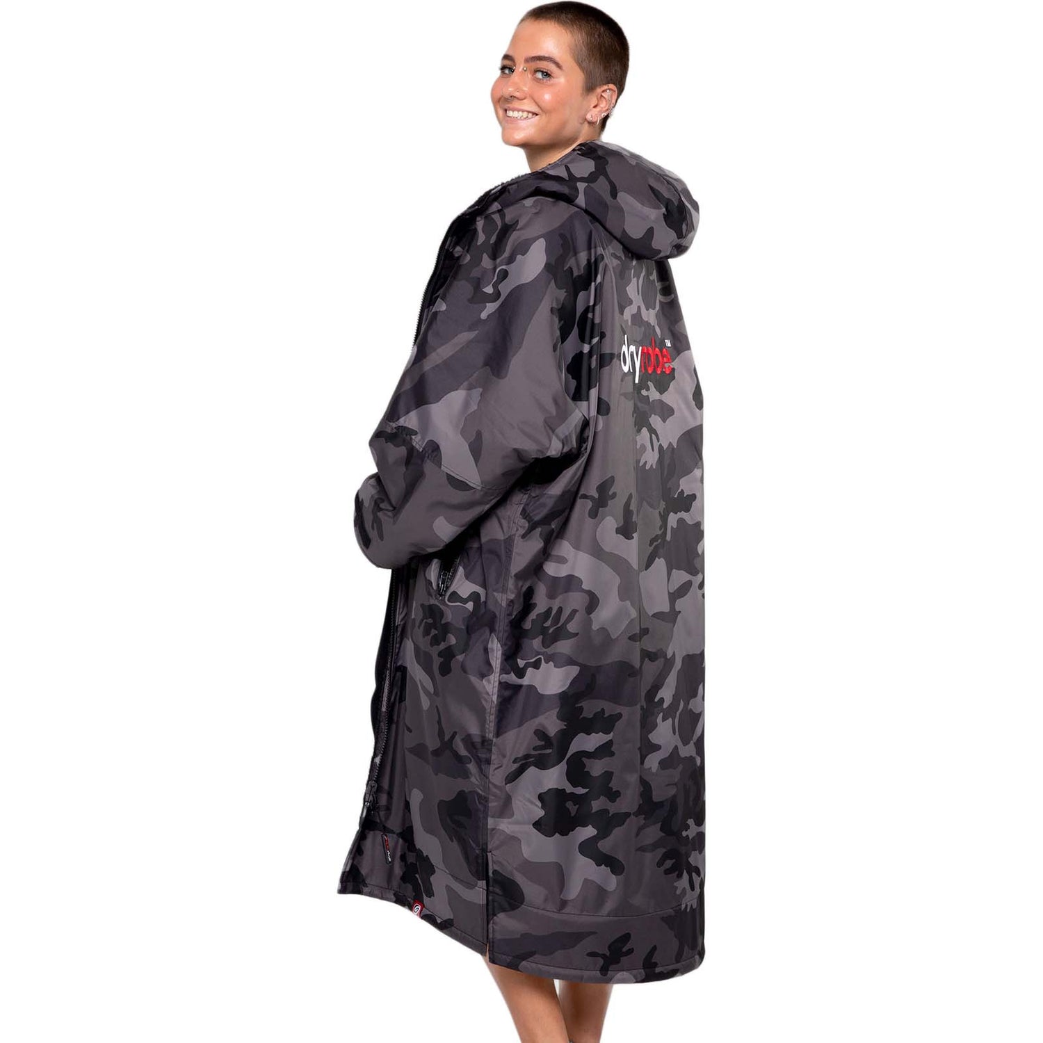 Dryrobe Advance Long Sleeve Changing Robe - Camo/Black