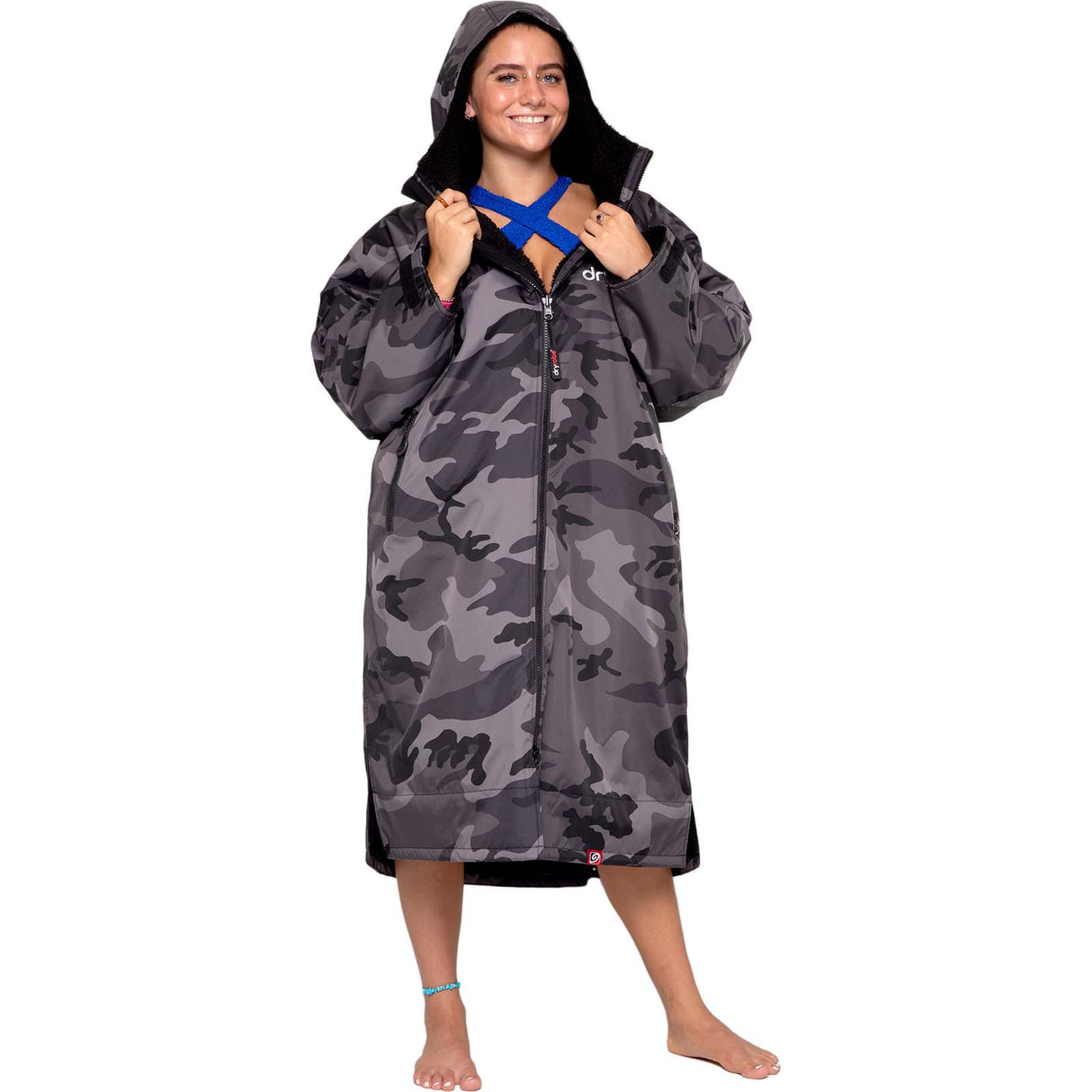 Dryrobe Advance Long Sleeve Changing Robe - Camo/Black
