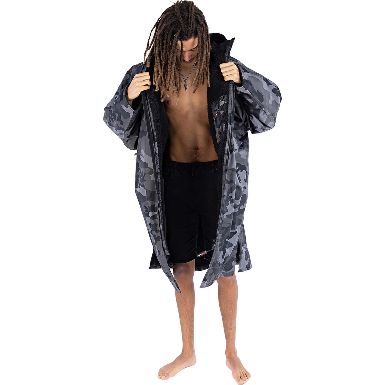 Dryrobe Advance Long Sleeve Changing Robe - Camo/Black