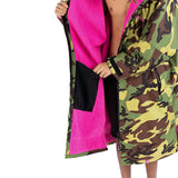 Dryrobe Advance Long Sleeve Changing Robe - Camo/Pink