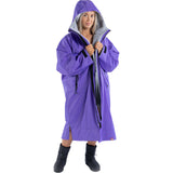Dryrobe Advance Long Sleeve Changing Robe - Purple/Grey