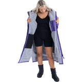 Dryrobe Advance Long Sleeve Changing Robe - Purple/Grey