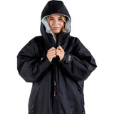 Dryrobe Advance Long Sleeve V3 Changing Robe - Black/Grey